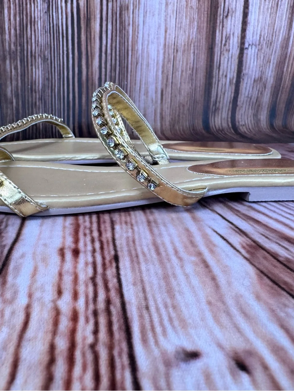 Avon Two-Band Rhinestone Slide - Picture 4 of 9